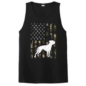 American Bulldog Dog Dad Mom Camouflage Usa Flag Great Gift PosiCharge Competitor Tank