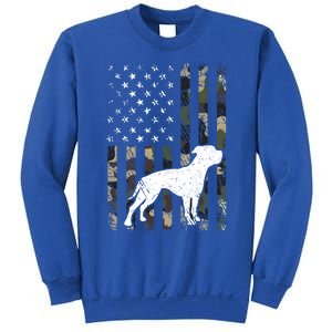 American Bulldog Dog Dad Mom Camouflage Usa Flag Great Gift Sweatshirt