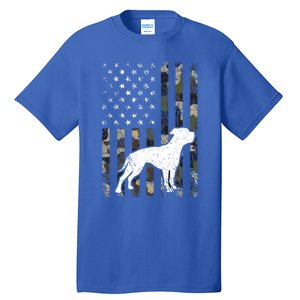 American Bulldog Dog Dad Mom Camouflage Usa Flag Great Gift Tall T-Shirt