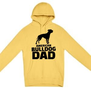 American Bulldog Dad Gift Premium Pullover Hoodie