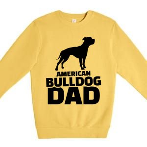 American Bulldog Dad Gift Premium Crewneck Sweatshirt