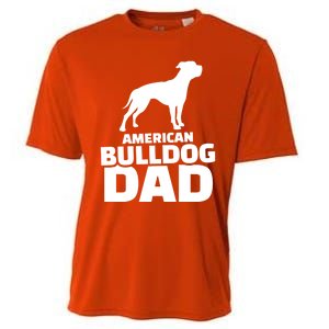 American Bulldog Dad Gift Cooling Performance Crew T-Shirt