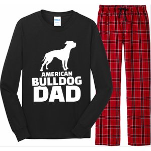 American Bulldog Dad Gift Long Sleeve Pajama Set