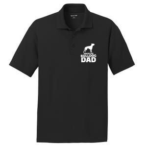 American Bulldog Dad Gift PosiCharge RacerMesh Polo