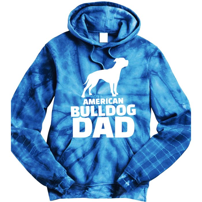 American Bulldog Dad Gift Tie Dye Hoodie