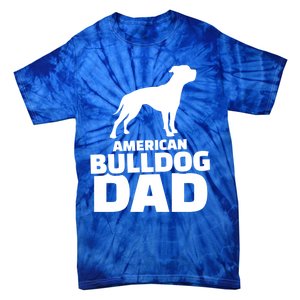 American Bulldog Dad Gift Tie-Dye T-Shirt