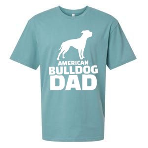 American Bulldog Dad Gift Sueded Cloud Jersey T-Shirt