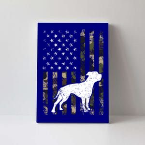 American Bulldog Dog Dad Mom Camouflage Usa Flag Cute Gift Canvas