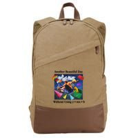 Another Beautiful Day Without Using Y=Mx+B Cotton Canvas Backpack