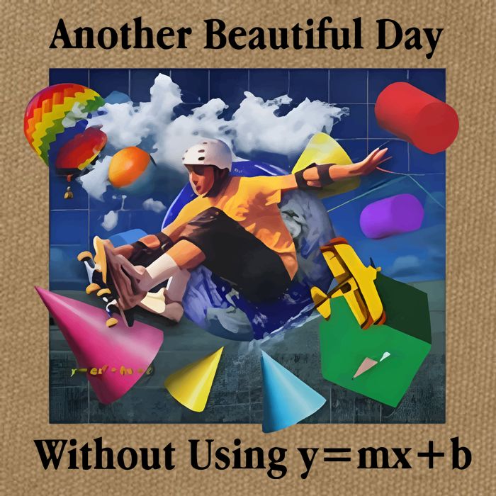 Another Beautiful Day Without Using Y=Mx+B Cotton Canvas Backpack