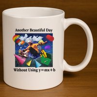 Another Beautiful Day Without Using Y=Mx+B 11oz C Handle Ceramic Mug