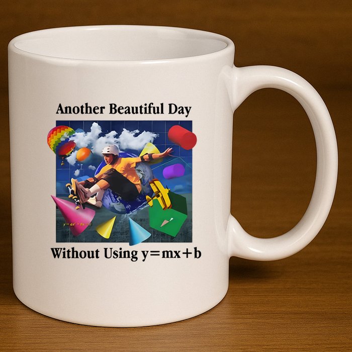 Another Beautiful Day Without Using Y=Mx+B 11oz C Handle Ceramic Mug