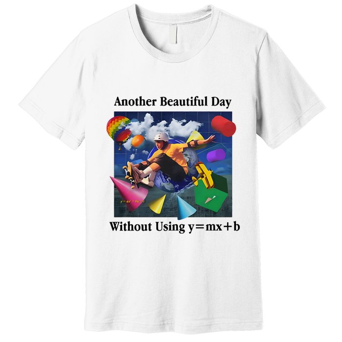 Another Beautiful Day Without Using Y=Mx+B Premium T-Shirt