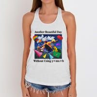 Another Beautiful Day Without Using Y=Mx+B Women's Knotted Racerback Tank