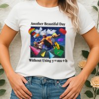 Another Beautiful Day Without Using Y=Mx+B Womens T-Shirt