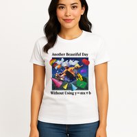 Another Beautiful Day Without Using Y=Mx+B Womens T-Shirt
