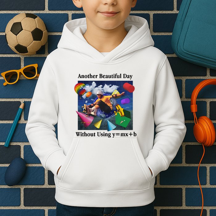 Another Beautiful Day Without Using Y=Mx+B Kids Hoodie
