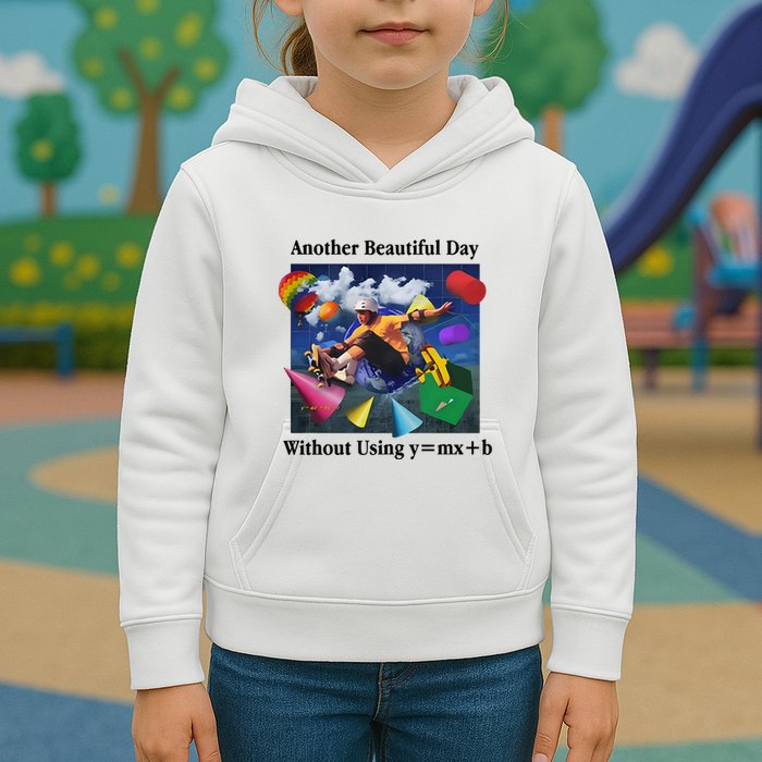 Another Beautiful Day Without Using Y=Mx+B Kids Hoodie