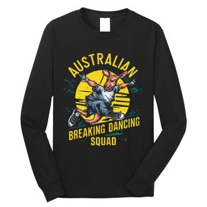 Australian Break Dancing Squad Kangaroo Long Sleeve Shirt