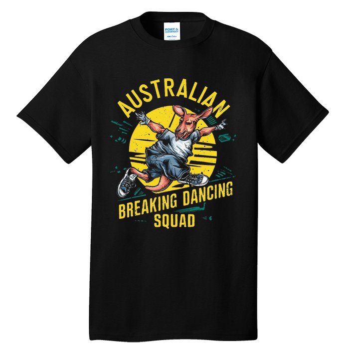 Australian Break Dancing Squad Kangaroo Tall T-Shirt