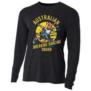 Australian Break Dancing Squad Kangaroo Cooling Performance Long Sleeve Crew