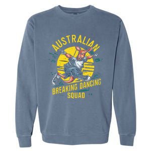 Australian Break Dancing Squad Kangaroo Garment-Dyed Sweatshirt