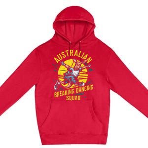 Australian Break Dancing Squad Kangaroo Premium Pullover Hoodie