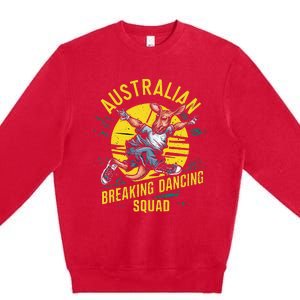 Australian Break Dancing Squad Kangaroo Premium Crewneck Sweatshirt