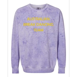 Australian Break Dance Team 2024 Colorblast Crewneck Sweatshirt