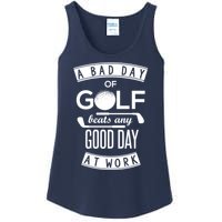 A Bad Day Of Golf Beats Any Day At Work Ladies Essential Tank