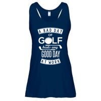 A Bad Day Of Golf Beats Any Day At Work Ladies Essential Flowy Tank