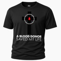A Blood Donor Saved My Life funny christian Cooling Performance Crew T-Shirt