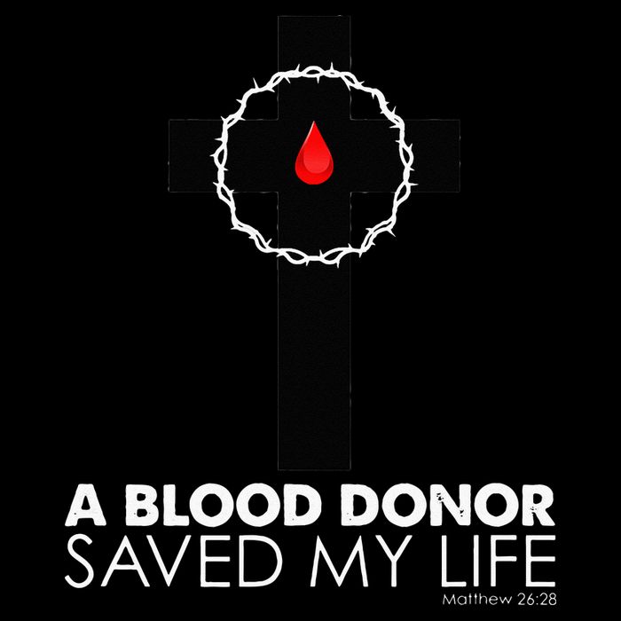 A Blood Donor Saved My Life funny christian Cooling Performance Crew T-Shirt