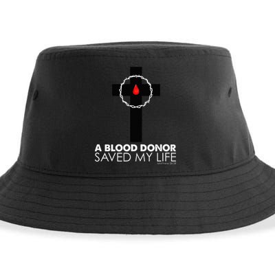 A Blood Donor Saved My Life funny christian Sustainable Bucket Hat