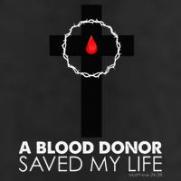 A Blood Donor Saved My Life funny christian Adult Drive Performance Visor