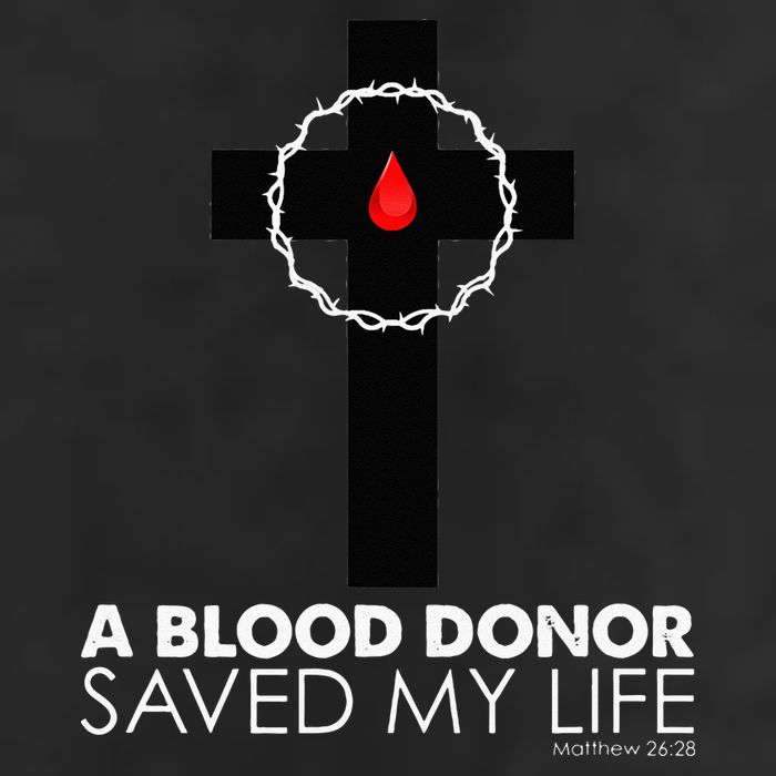 A Blood Donor Saved My Life funny christian Adult Drive Performance Visor