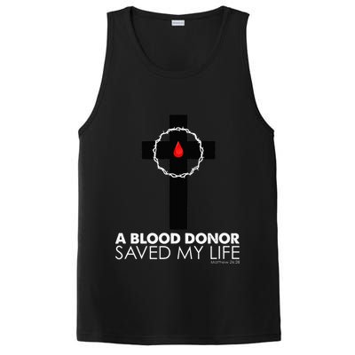 A Blood Donor Saved My Life funny christian PosiCharge Competitor Tank