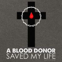 A Blood Donor Saved My Life funny christian Cotton Canvas Backpack