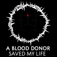 A Blood Donor Saved My Life retro christian Impact Tech Backpack