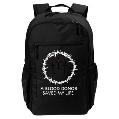 A Blood Donor Saved My Life retro christian Backpack