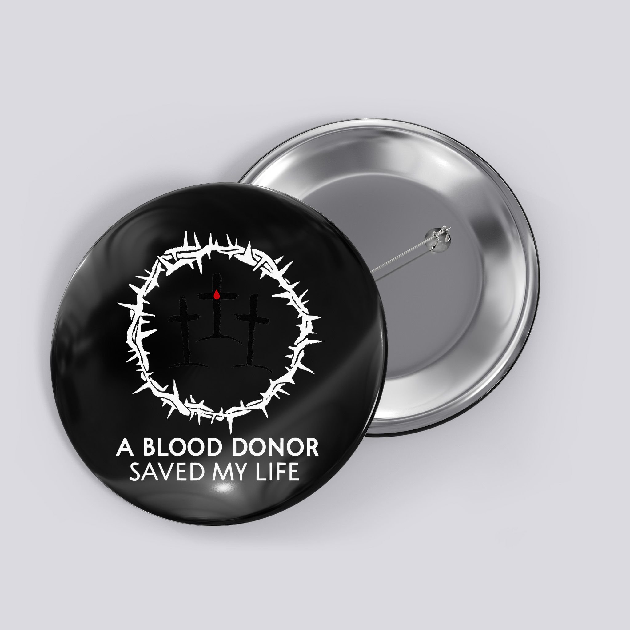 A Blood Donor Saved My Life retro christian Button