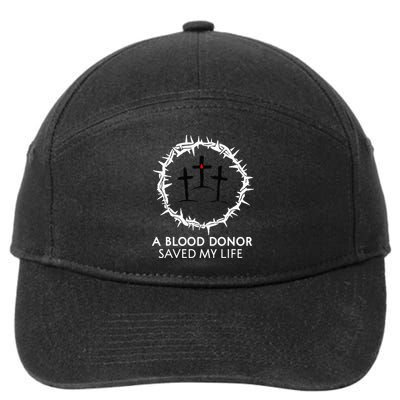 A Blood Donor Saved My Life retro christian 7-Panel Snapback Hat