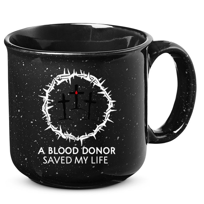 A Blood Donor Saved My Life retro christian 15oz Campfire Ceramic Mug