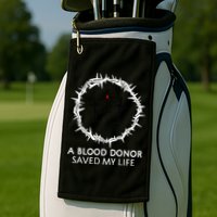 A Blood Donor Saved My Life retro christian Golf Towel