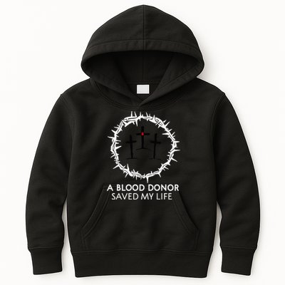 A Blood Donor Saved My Life retro christian Kids Hoodie