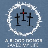 A Blood Donor Saved My Life retro christian Garment-Dyed Sweatshirt