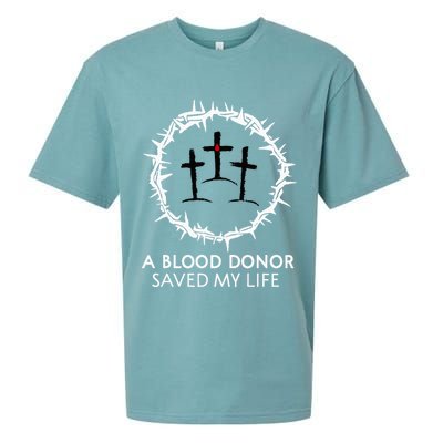 A Blood Donor Saved My Life retro christian Sueded Cloud Jersey T-Shirt