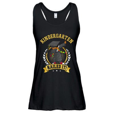 Afro Black Dabbing Boy Graduation Kindergarten Nailed It Ladies Essential Flowy Tank