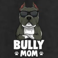 American Bully Dog Mom 7 Panel Mesh Trucker Snapback Hat