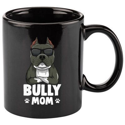 American Bully Dog Mom 11oz C Handle Ceramic Mug